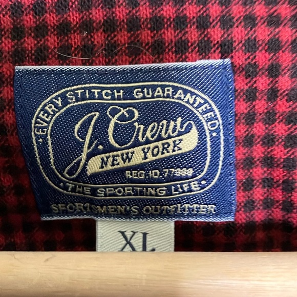 J. Crew red black gingham Button-Up Shirt - Picture 5 of 8